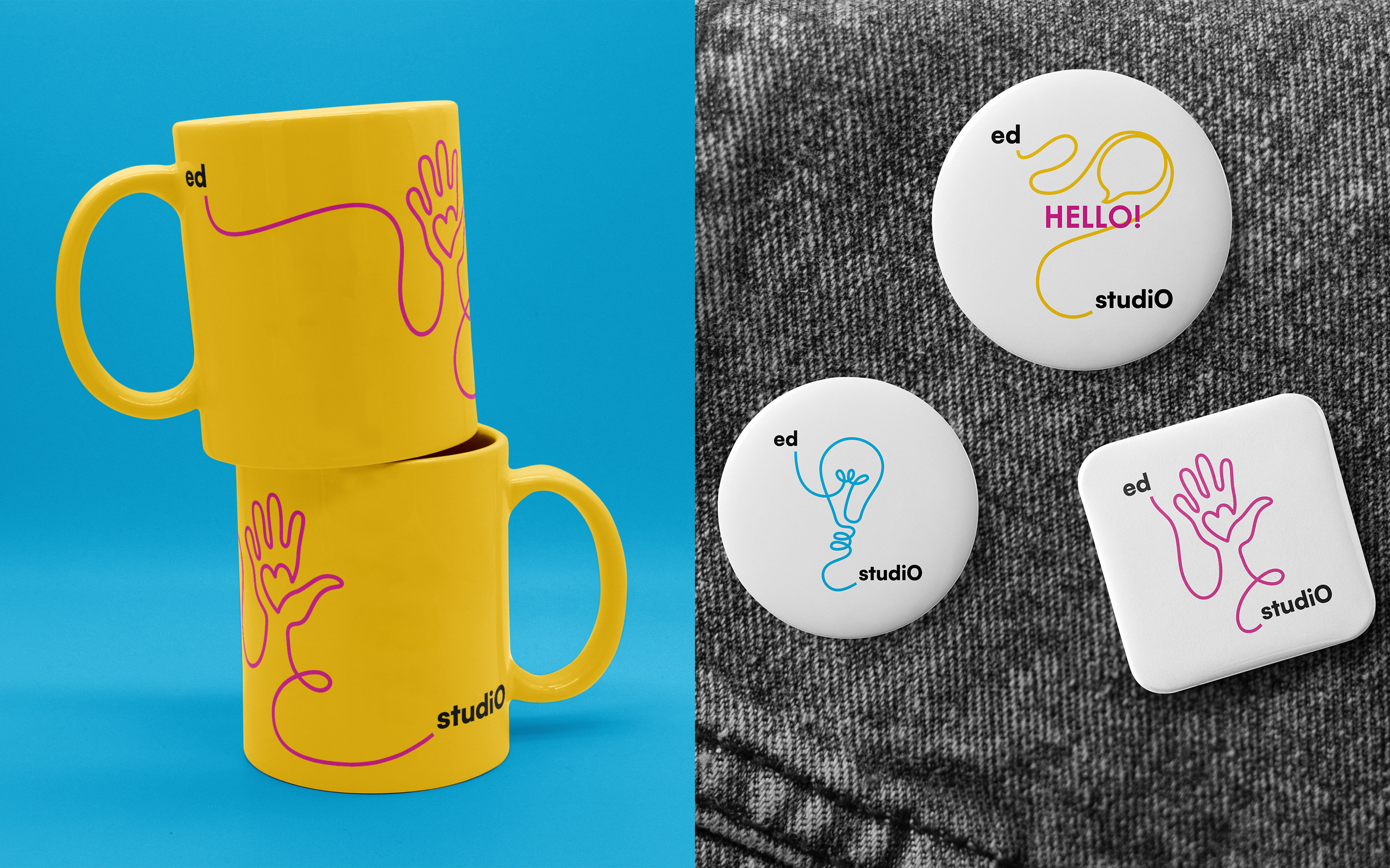 mugs and pins