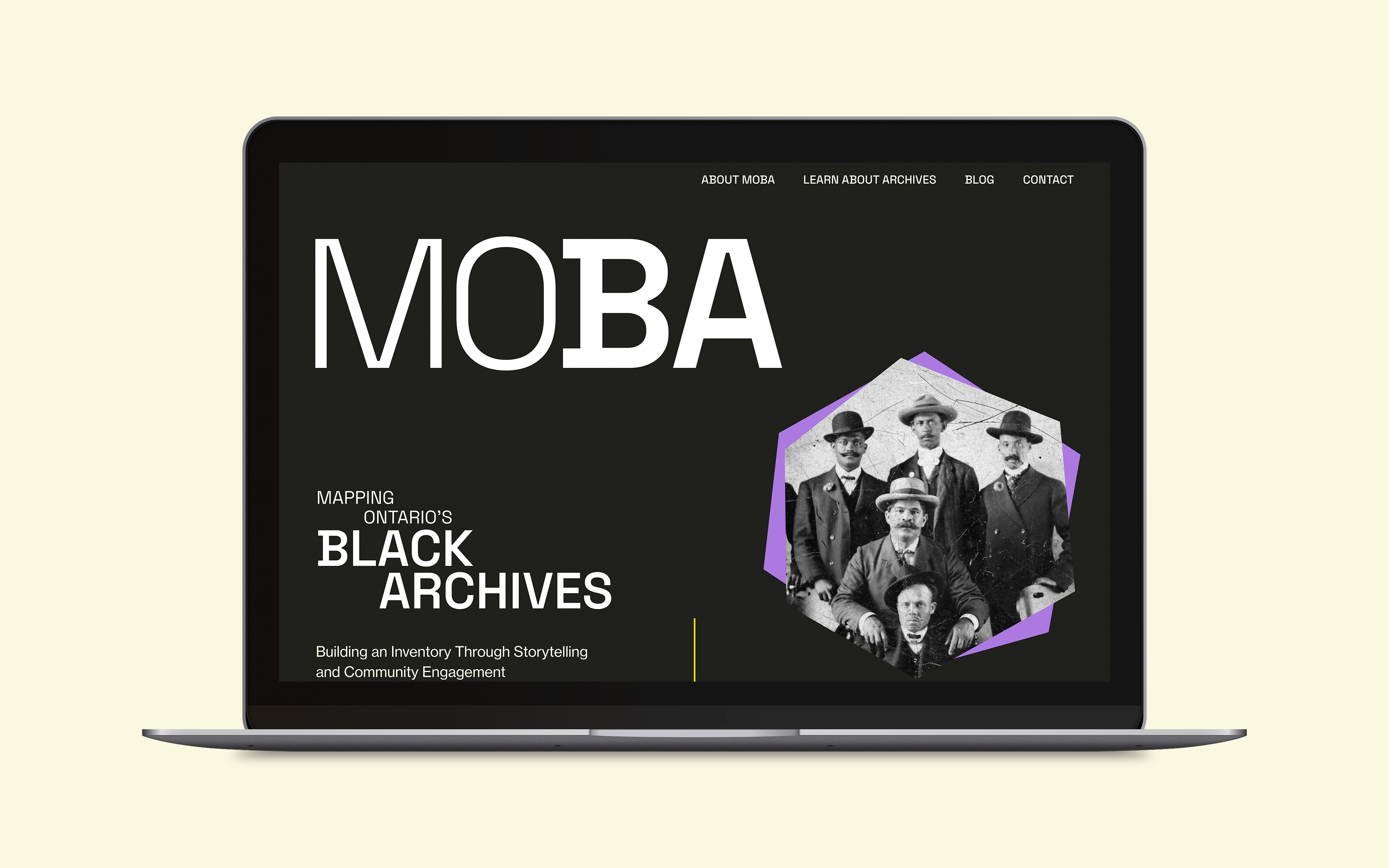 Top of the homepage